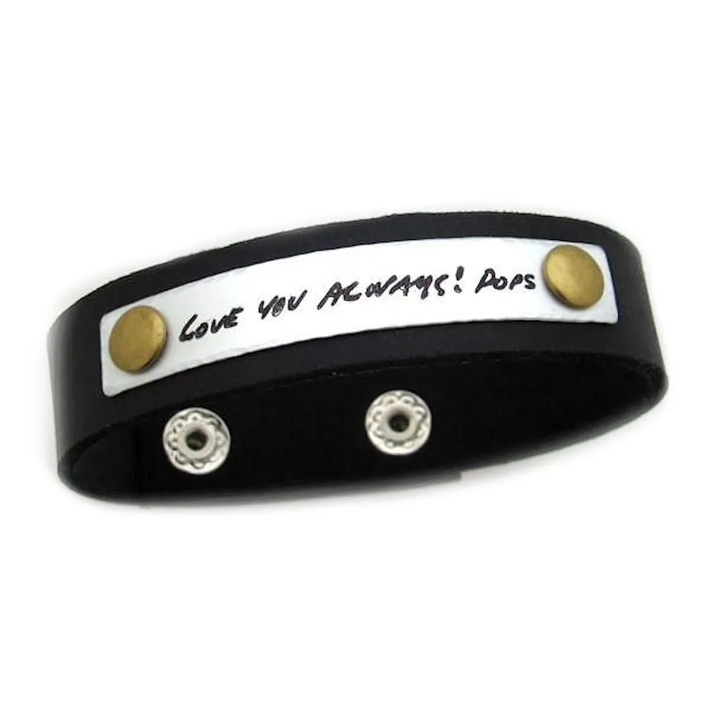 Signature Engraved Bracelet - Mens Bracelet