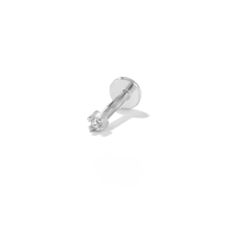 Sterling Silver Zircon Stud Earring For Women