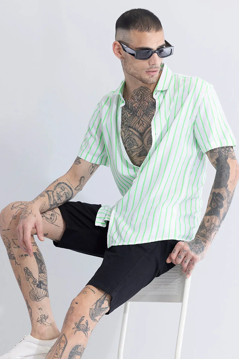 Stripe Vibe Green Shirt