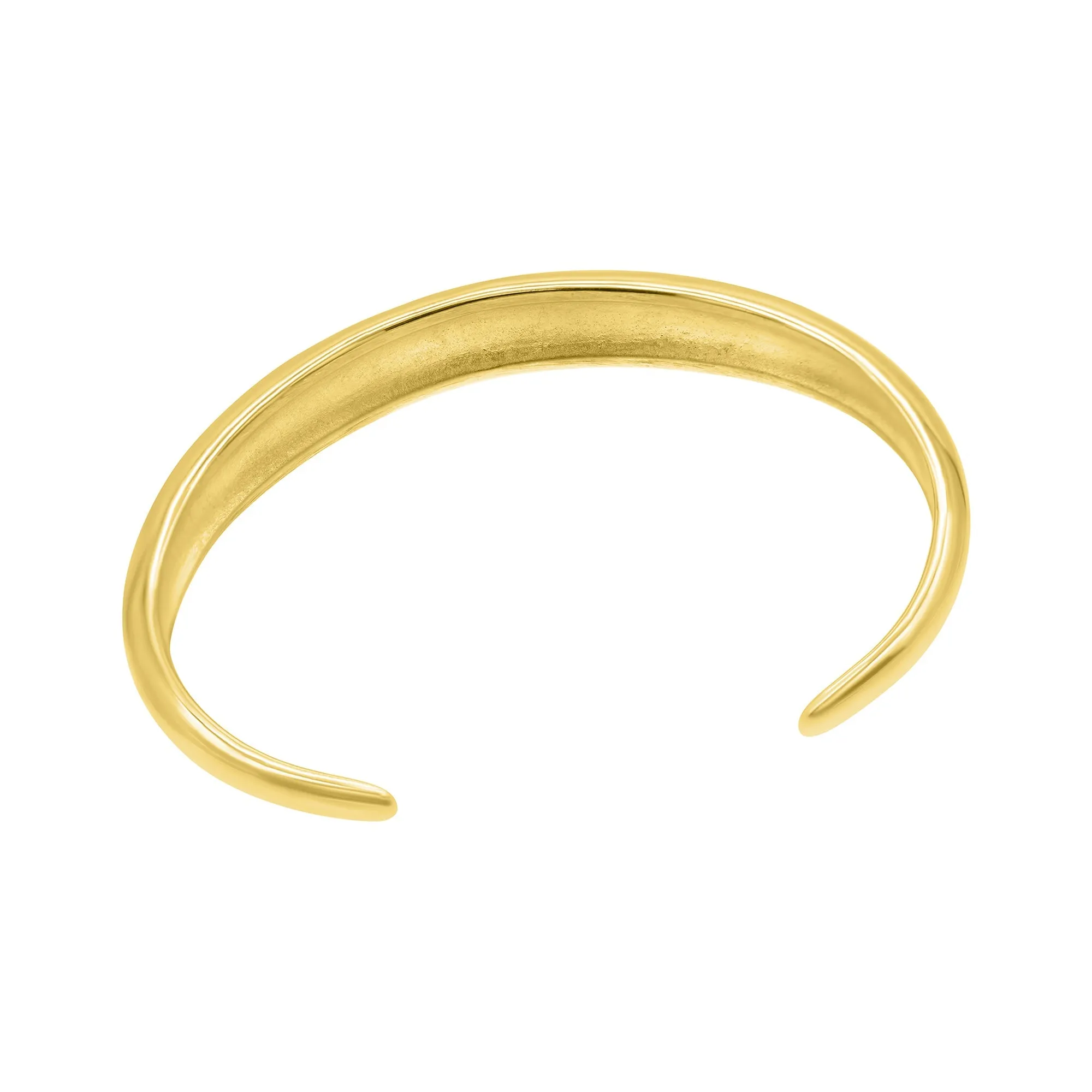 Tarnish Resistant 14k Gold Plated Dome Cuff