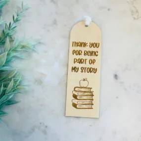 Thank You  Teacher Appreciation Bookmark