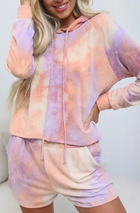 Tie-Dye French Terry Hoodie Set