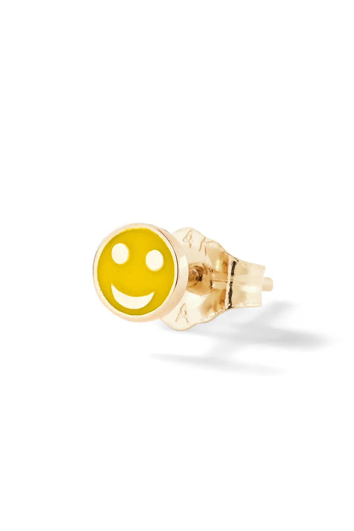 Tiny Happy Face Stud