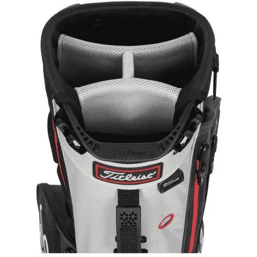 Titleist Sac Trépied Players 4 STA DRY NOIR GRIS ROUGE