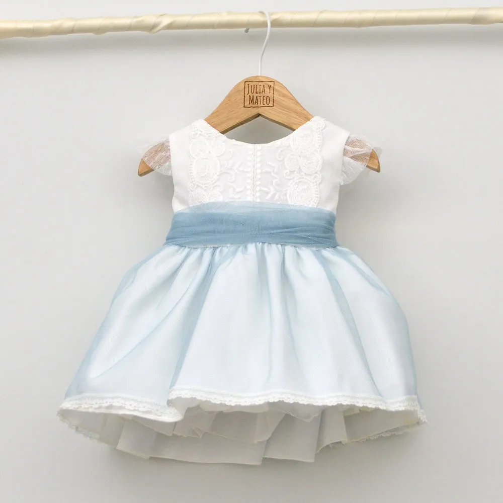 Vestido Tul bebés Santiago con bordado