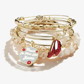 Wizard of Oz 'There’s No Place Like Home' Charm Bangle, Set of 5