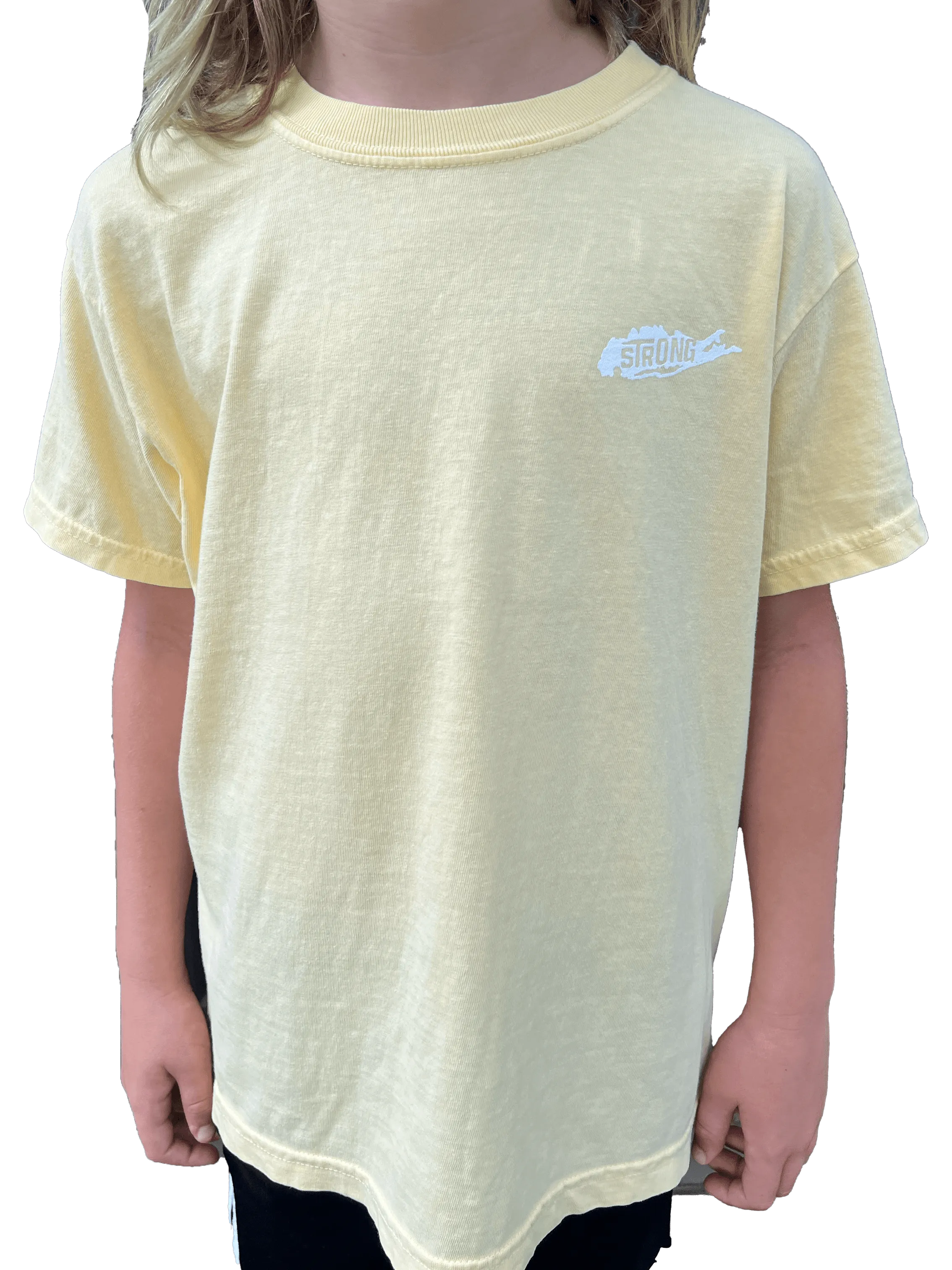 Youth Long Island Beach Wave Tee/ Yellow